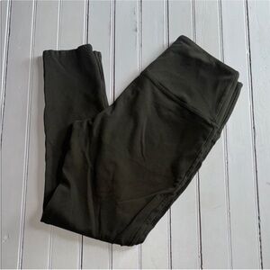 High-Waist Leggings Olive Green Size L